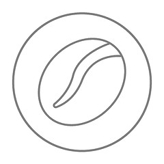 Image showing Coffee bean line icon.