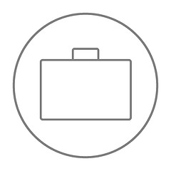 Image showing Briefcase line icon.