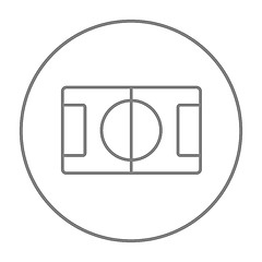 Image showing Stadium layout line icon.