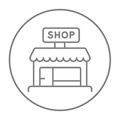 Image showing Shop line icon.