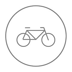 Image showing Bicycle line icon.