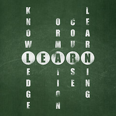 Image showing Education concept: Learn in Crossword Puzzle