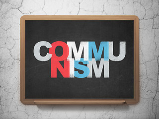 Image showing Politics concept: Communism on School Board background