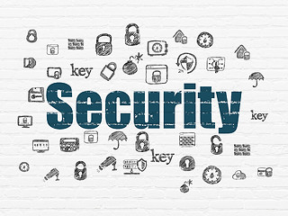 Image showing Security concept: Security on wall background