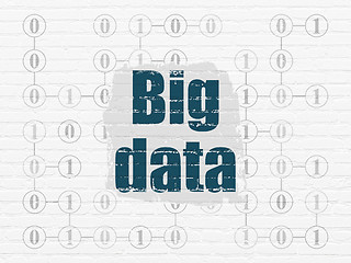 Image showing Information concept: Big Data on wall background