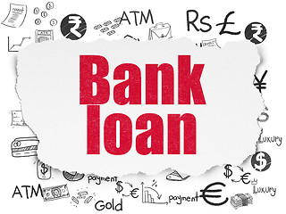 Image showing Banking concept: Bank Loan on Torn Paper background