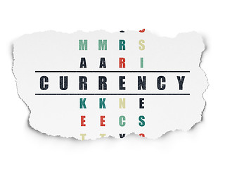 Image showing Currency concept: Currency in Crossword Puzzle