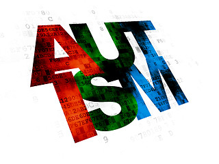 Image showing Health concept: Autism on Digital background