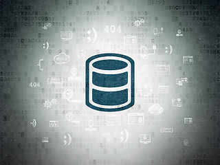 Image showing Programming concept: Database on Digital Paper background