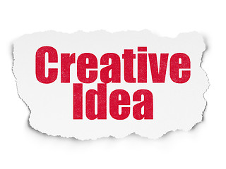 Image showing Business concept: Creative Idea on Torn Paper background