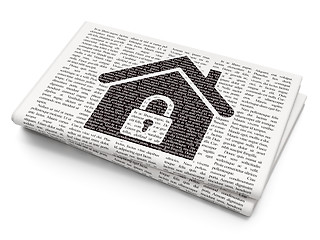 Image showing Business concept: Home on Newspaper background