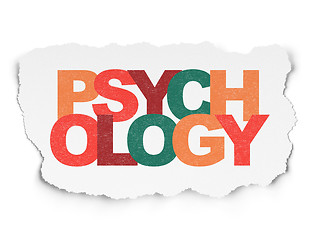 Image showing Health concept: Psychology on Torn Paper background