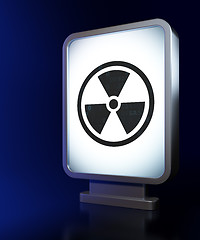 Image showing Science concept: Radiation on billboard background