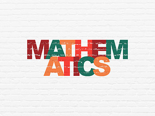 Image showing Education concept: Mathematics on wall background