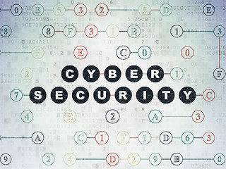 Image showing Privacy concept: Cyber Security on Digital Paper background
