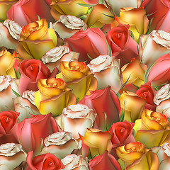 Image showing Abstract background of flowers. EPS 10