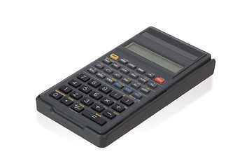 Image showing Dirty old calculator isolated