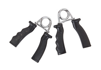 Image showing Dirty hand grip equipment for exercise