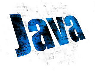 Image showing Programming concept: Java on Digital background