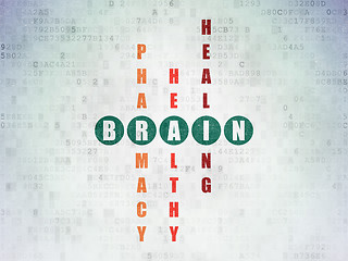 Image showing Health concept: Brain in Crossword Puzzle