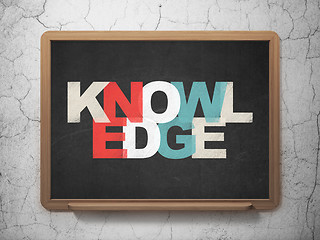 Image showing Learning concept: Knowledge on School Board background