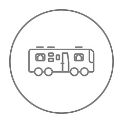 Image showing Motorhome line icon.