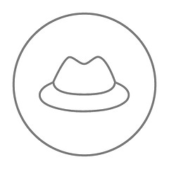 Image showing Classic hat line icon.