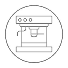 Image showing Coffee maker line icon.