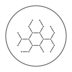 Image showing Molecule line icon.