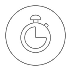 Image showing Stopwatch line icon.