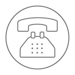 Image showing Telephone line icon.