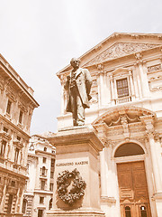 Image showing Manzoni statue, Milan vintage