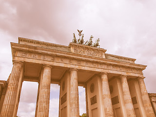 Image showing Brandenburger Tor Berlin vintage