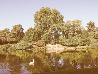 Image showing River Avon in Stratford upon Avon vintage