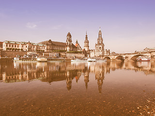 Image showing Dresden Hofkirche vintage