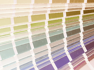 Image showing  Color table vintage