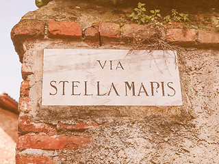 Image showing Street sign vintage