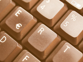 Image showing  Computer keyboard vintage