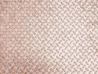 Image showing Retro looking Grey steel diamond plate background