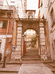 Image showing Genoa old town vintage