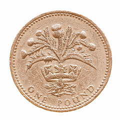 Image showing  Coin isolated vintage