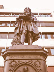 Image showing Leibniz Denkmal Leipzig vintage