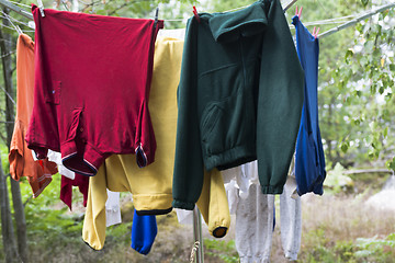 Image showing drying clothes