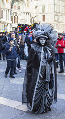 Image showing Disguised Person - Venice Carnival 2012