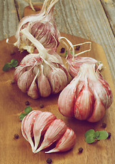 Image showing Raw Pink Garlic