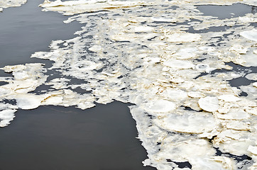 Image showing Ice dirty in water