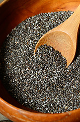 Image showing Black chia seeds