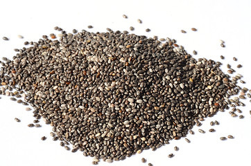 Image showing Black chia seeds