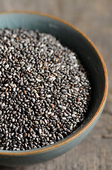 Image showing Black chia seeds