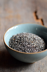 Image showing Black chia seeds